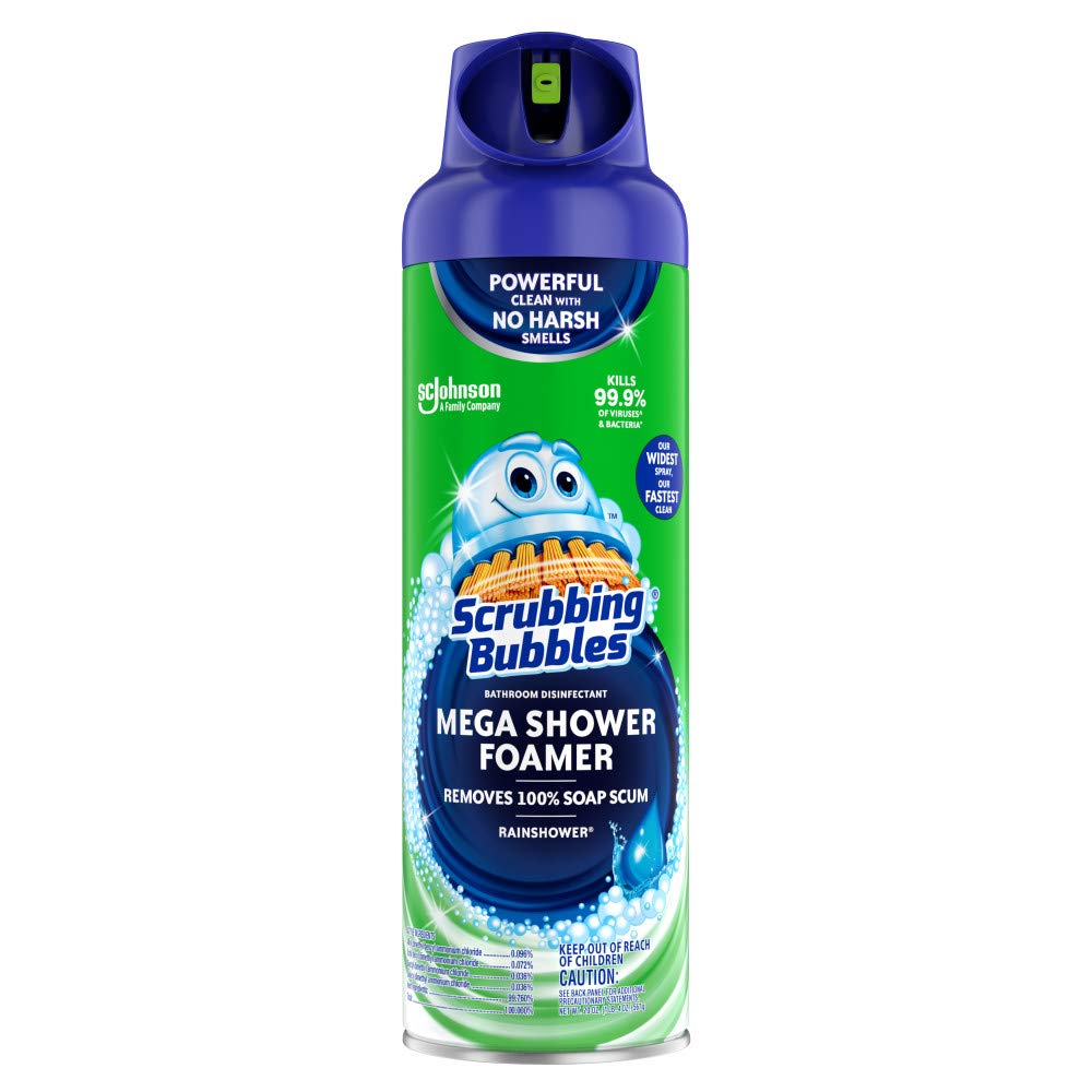 Scrubbing Bubbles Mega Shower Foamer Aerosol, Rainshower, 20 oz (CLEA-038262 )