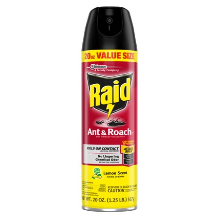 Raid Ant & Roach Spray 20oz Lemon Scent