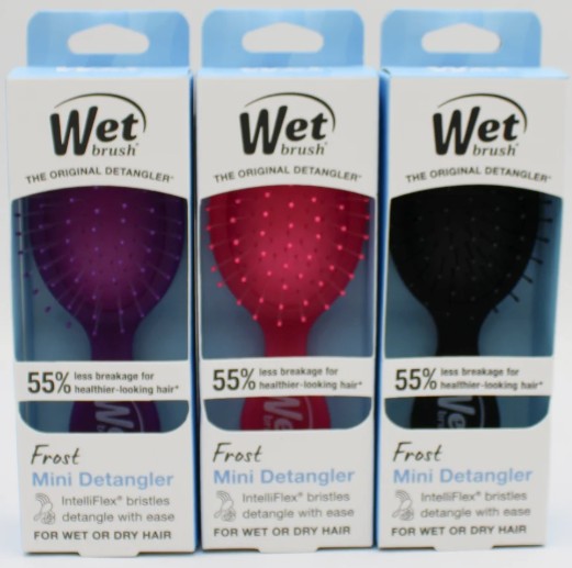 WET BRUSH MINI DETANGLER FROST 3 ASSORTED COLORS (BEAU-042342)