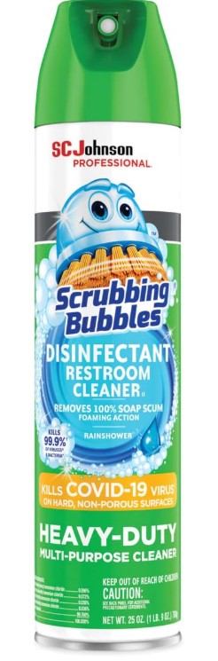 Scrubbing Bubbles Disinfectant Restroom Cleaner Ii, Rain Shower Scent, 25 Oz Aerosol Spray ( CLEA-041402 )