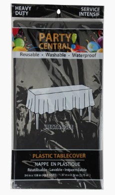 Table Cover Rectangular 54*108In Black (50006)