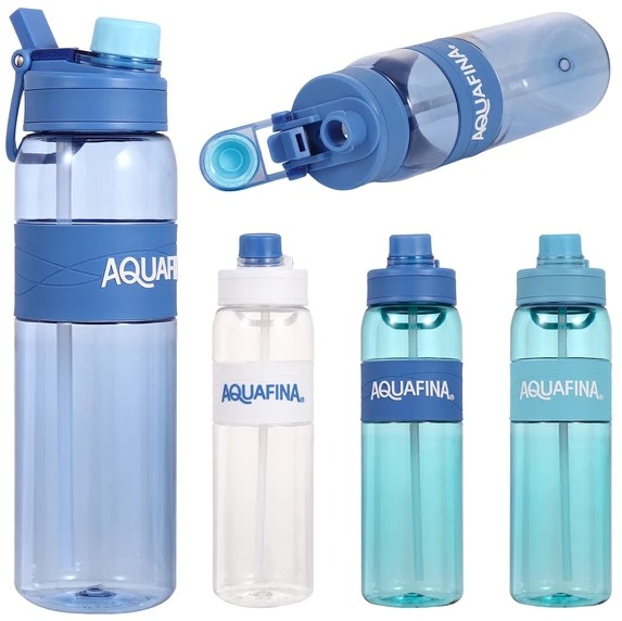 Aquafina Plastic Sport Bottle With Straw 33.3oz (AF58188)