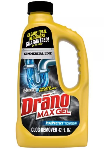 DRANO MAX GEL CLOG REMOVER 42oz (CLEA-035262)