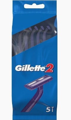 Gillette 2 Blade 5-Pack Disposable Razor (G2-5)