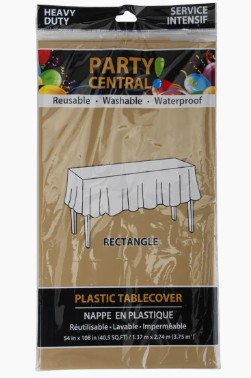 Table Cover Rectangular Gold 54*108In (50011)