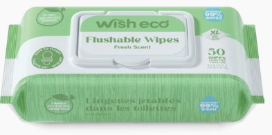 Wish Eco Flushable Wipes 50ct Fresh Scent (69319)
