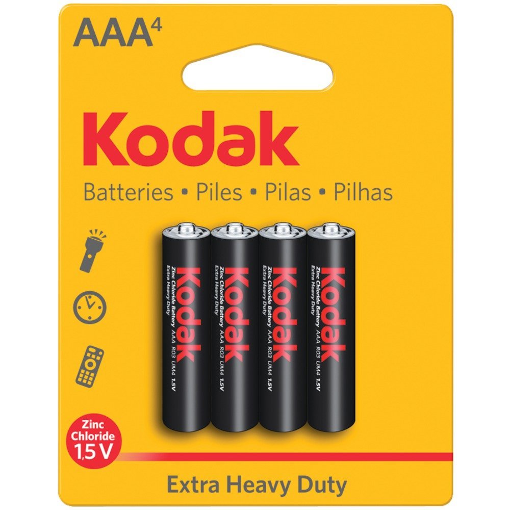 Kodak Xtralife Alkaline AAA 4 Pack