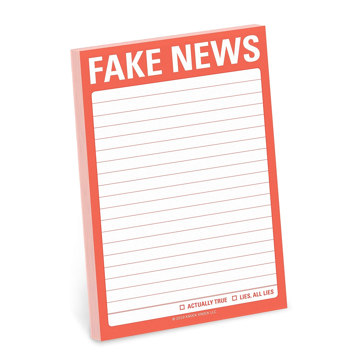 Knock Knock Fake News Great Big Sticky Notes Funny Sticky Note Pad