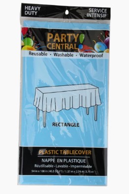 Table Cover Rectangular 54*108In Light Blue (50004)