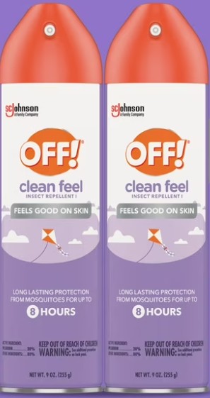 Off Clean Feel 2ct 9oz Sd