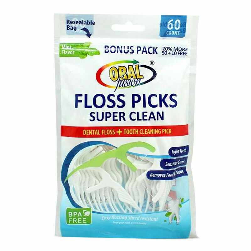 Oral Fusion Floss Picks 60CT (68040)