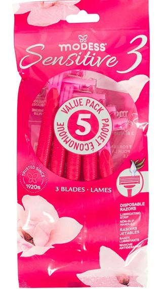 Modess Razor Triple Blade 5PK (67210)