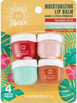 Solo En Ibiza Moisturizing Lip Balm 4pk (26195)