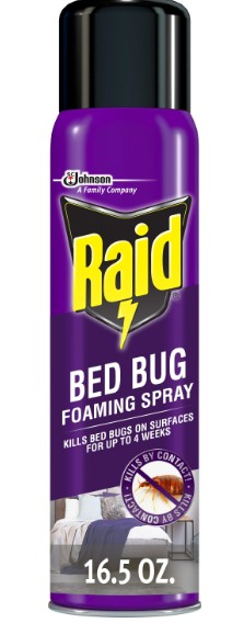 RAID BED BUG FOAMING SPRAY TREATMENT 16.5oz (PEST-042417)