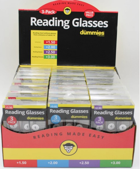 3PK DUMMIES LICENSED READERS IN DISPLAY -ASST STRENGTHS (HEAL-042433)