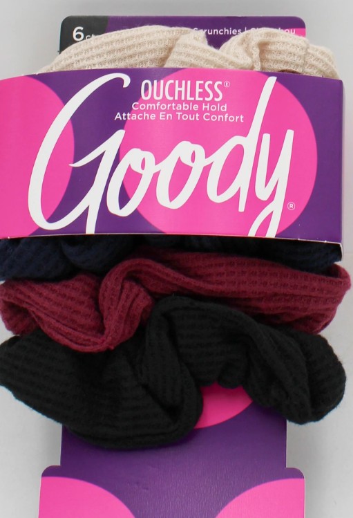 GOODY WAFFLE SCRUNCHIE MULTI 6ct (BEAU-041551)