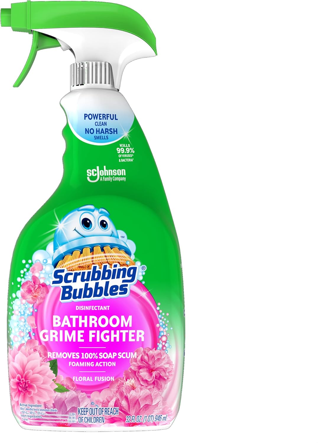 SCRUBBING.BUBBLES BATHROOM CLEANER 32ozFLORAL FUSION (CLEA-004701)