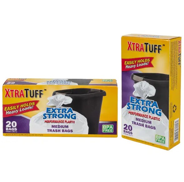 XtraTuff™ Twist Tie Trash Bag 8GAL 20CT (30141-IN)