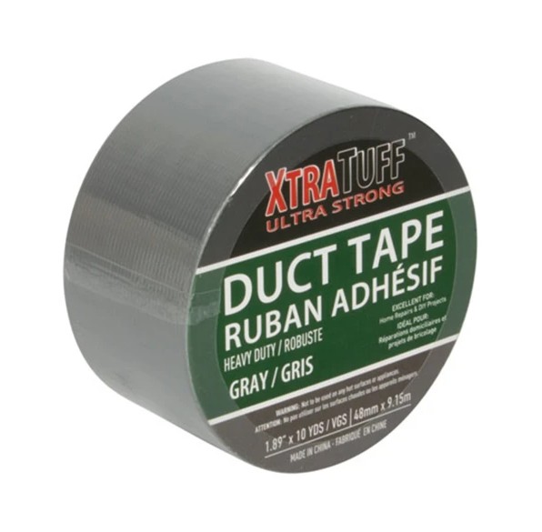 XtraTuff Duct Tape 1.89in by 10yd Silver (44000)