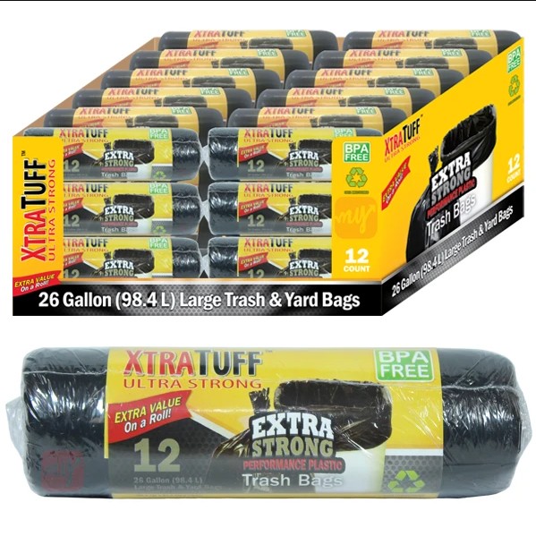 Xtratuff Trash Bag Roll 26GAL 12CT (30101)