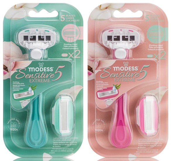 Modess Razor Five Blade 2 Heads (67213)
