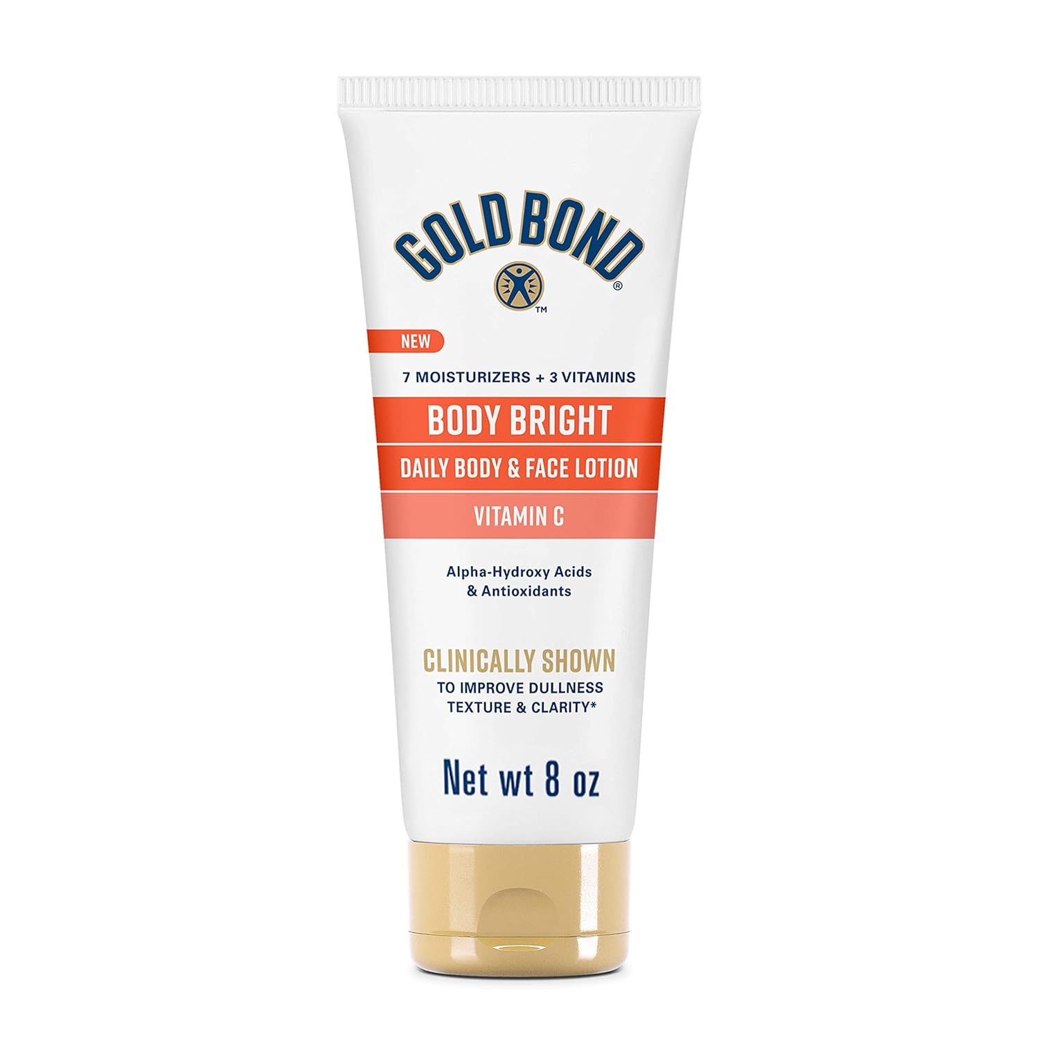 Gold Bond Body Bright Daily Body & Face Lotion with Vitamin C 8 Oz.