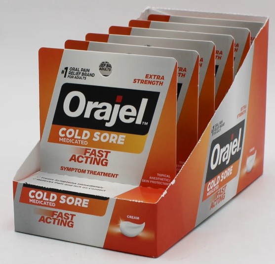 ORAJEL FAST ACTING COLD SORE CREAM .125oz  (HEAL-041727)