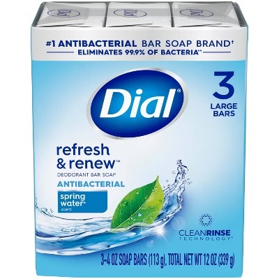 Dial Bar Spring Water 3ct 4oz