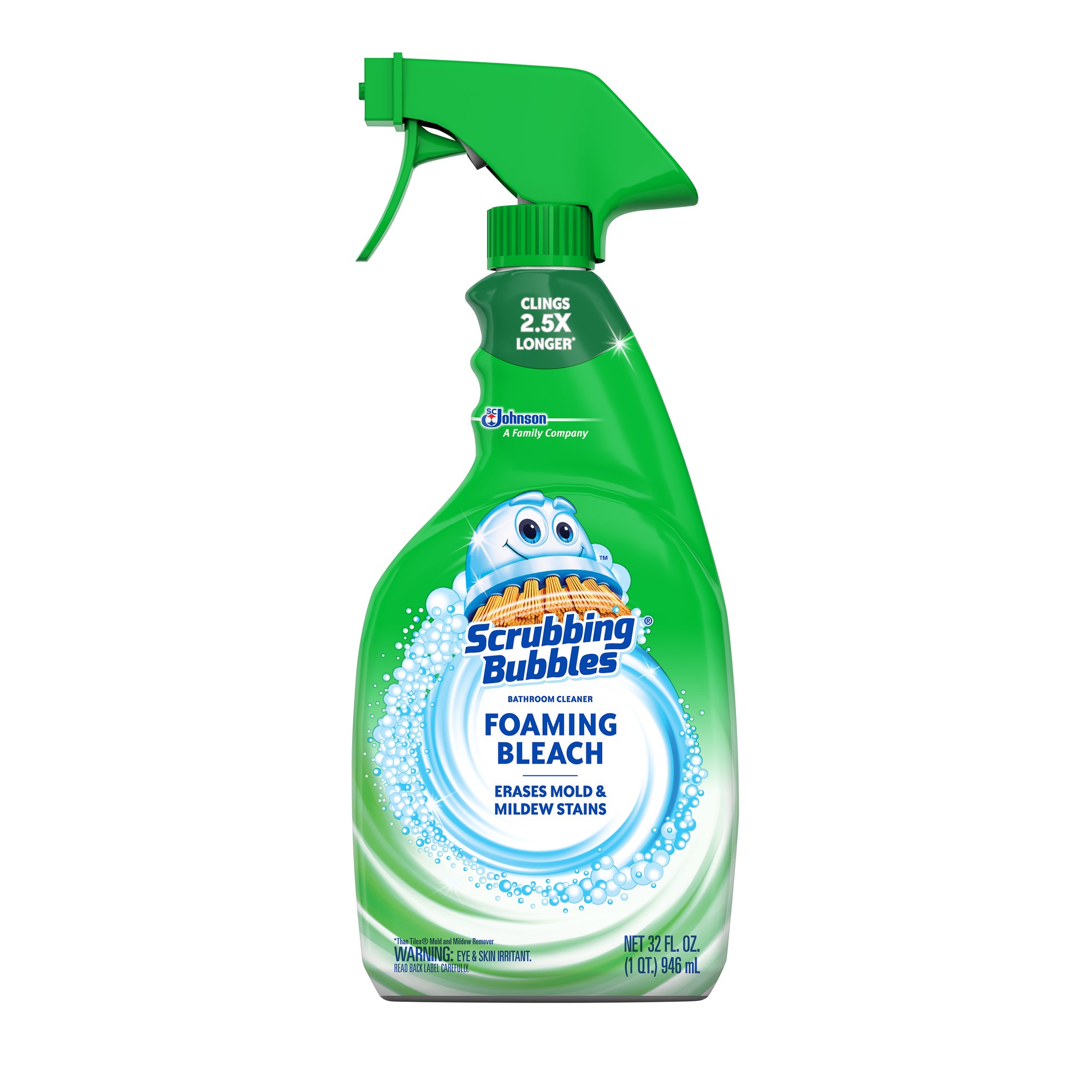 Scrubbing Bubbles Foaming Bleach Bathroom Cleaner Trigger Bottle Fresh Scent 32 Oz 1 Count ( CLEA-039369 )