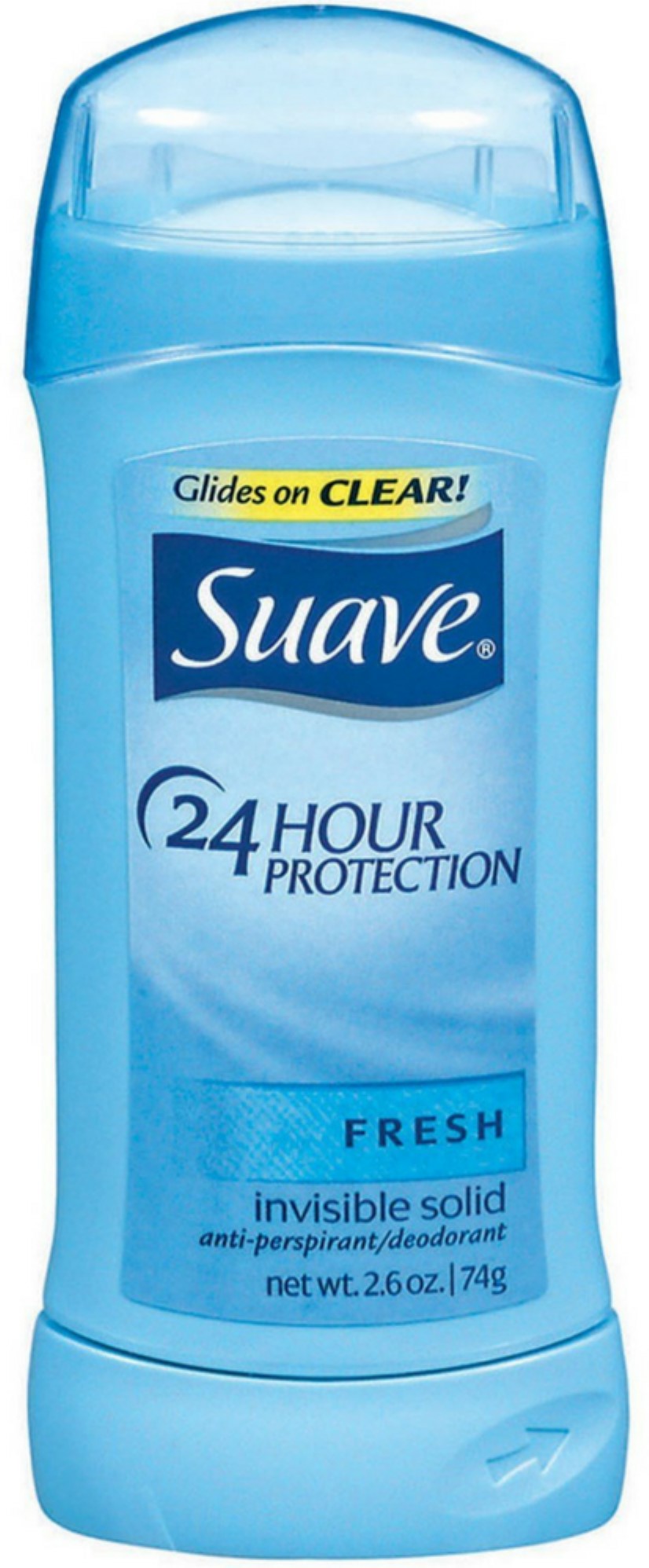 Suave, 24 Hour Protection Anti-Perspirant Deodorant Invisible Solid Fresh, 2.6 Oz