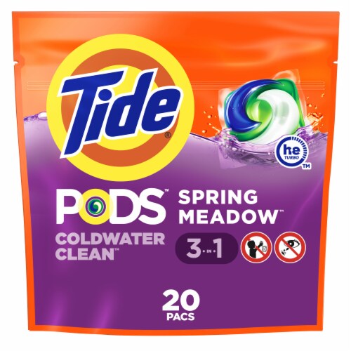 Tide Pods Spring Meadow Laundry Detergent 20 Pod Bag