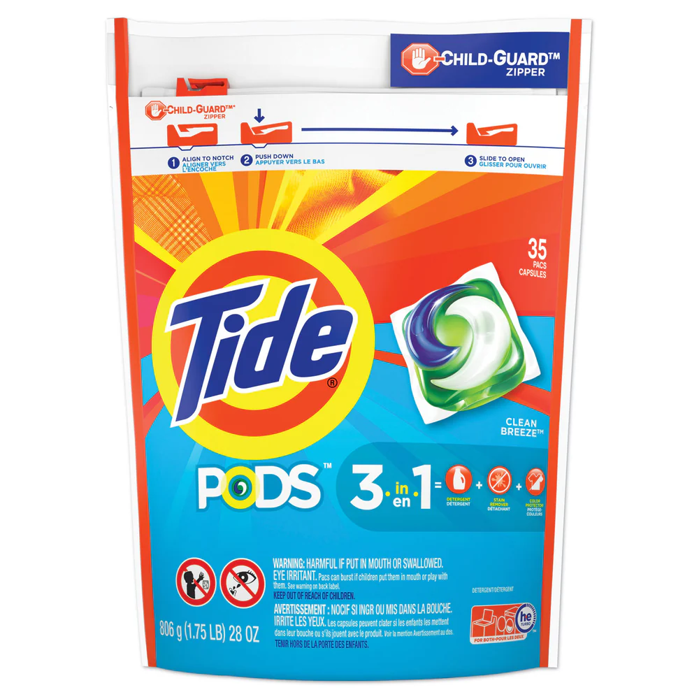 Tide Pods Clean Breeze Laundry Detergent 35 Pod Bag