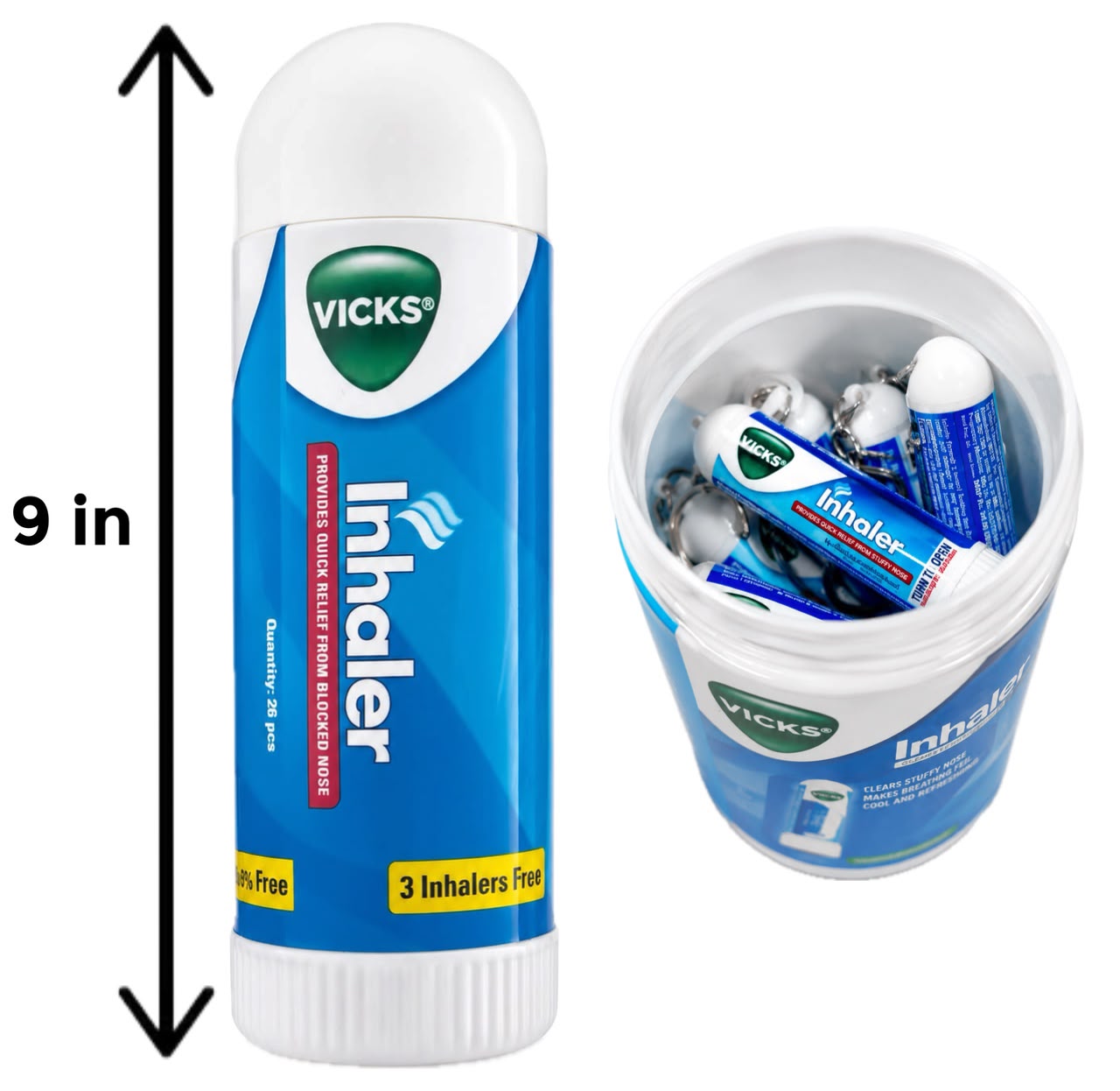 Vicks Inhaler .5ml 1 PK (26 units inside )