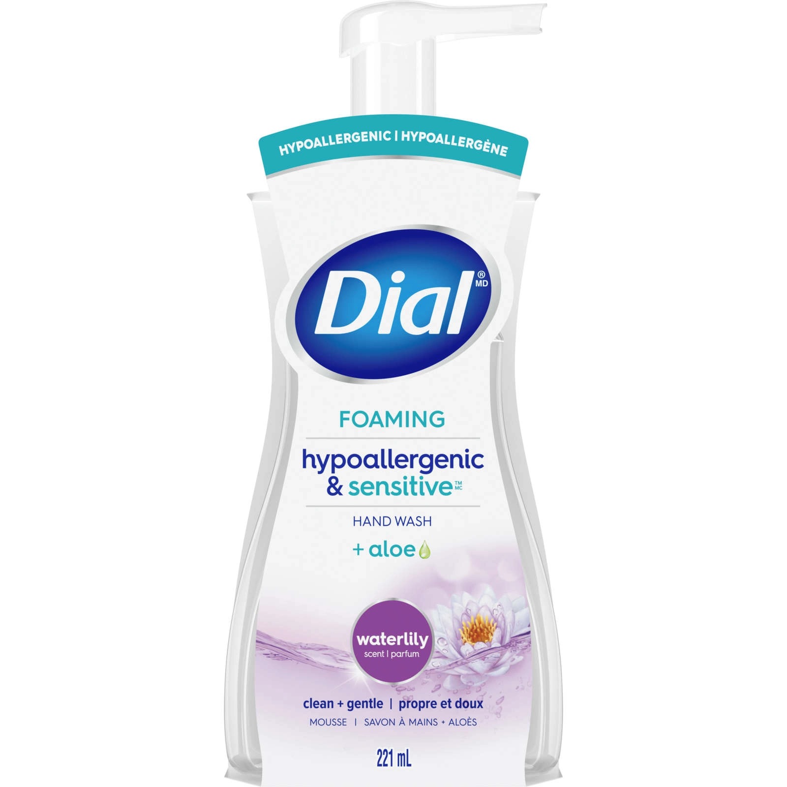 Dial Foaming Hand Wash Senstive\Aloe Waterlily 221ml